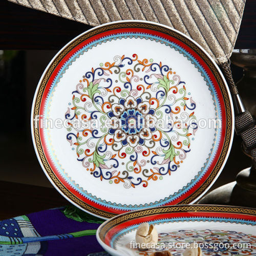 6 Inches Luxury Fine Bone China Dinner Plate of Grand Banquet